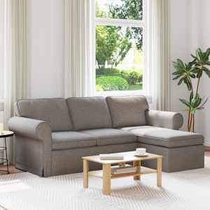 Pohovka Taupe 215 x 138 x 80 cm textil