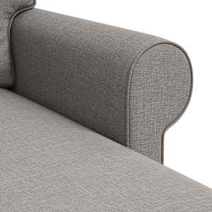 Pohovka Taupe 215 x 138 x 80 cm textil - obrázek 7