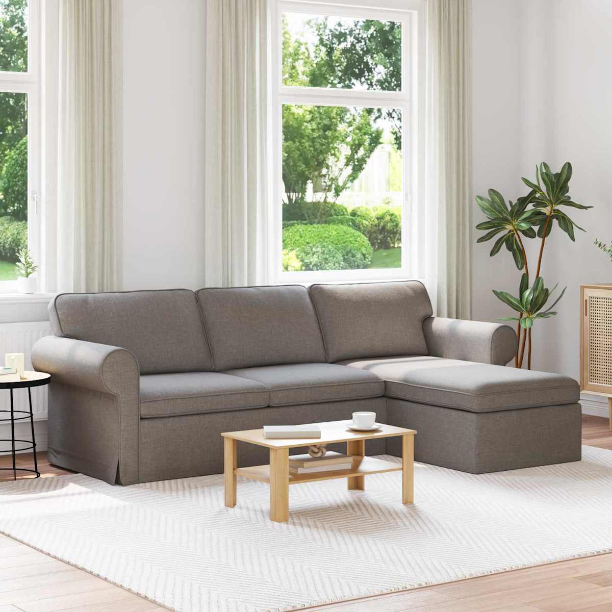 Sofa 245 x 138 x 80 cm Stof