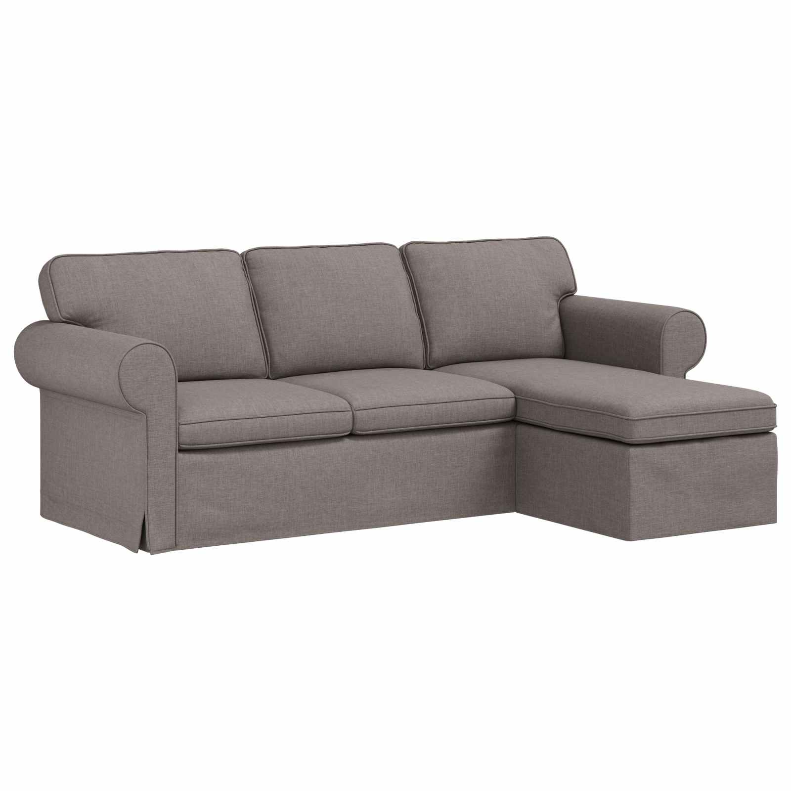 Thumbnail - vidaXL Sofa Taupe 215 x 138 x 80 cm Stoff