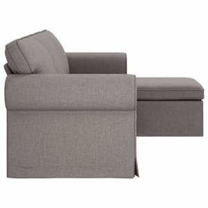Pohovka Taupe 215 x 138 x 80 cm textil - obrázek 5