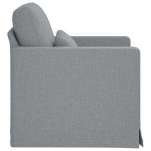 Pohovka Světle šedá 78 x 78 x 80 cm textil - obrázek 5