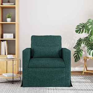 Pohovka Tmavě zelená 78 x 78 x 80 cm textil - obrázek 3