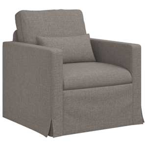 vidaXL Diivan Pruunikashall 78 x 78 x 80 cm kangas