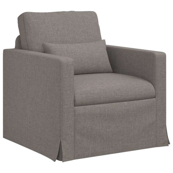 vidaXL Diivan Pruunikashall 78 x 78 x 80 cm kangas