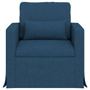 Pohovka Modrá 78 x 78 x 80 cm textil - obrázek 4