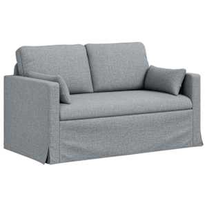 Pohovka Světle šedá 139 x 78 x 80 cm textil - obrázek 2