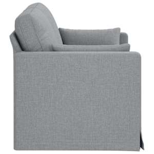 Pohovka Světle šedá 139 x 78 x 80 cm textil - obrázek 5