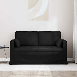 Pohovka Černá 139 x 78 x 80 cm textil - obrázek 3
