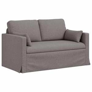 Pohovka Taupe 139 x 78 x 80 cm textil - obrázek 2