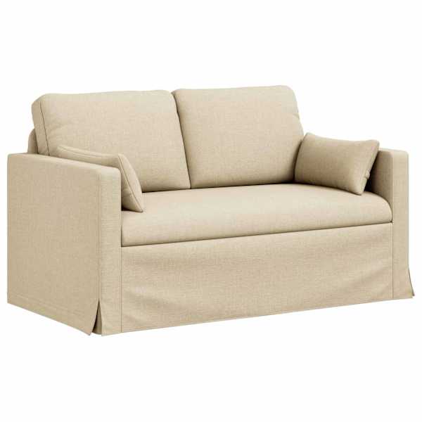 vidaXL Diivan cream 139 x 78 x 80 cm kangas