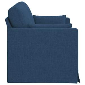Pohovka Modrá 139 x 78 x 80 cm textil - obrázek 5
