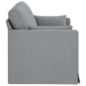 Pohovka Světle šedá 158 x 78 x 80 cm textil - obrázek 5