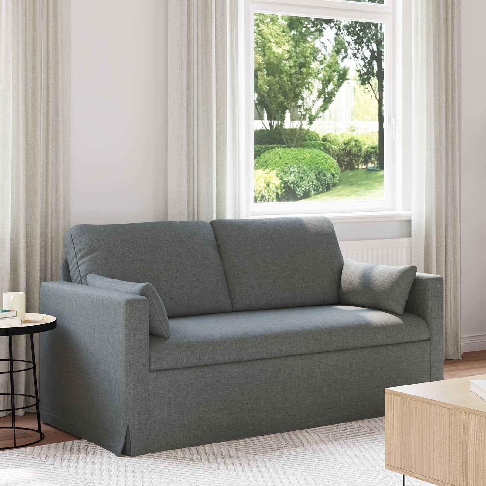 vidaXL Sofa Dunkelgrau 158 x 78 x 80 cm Stoff
