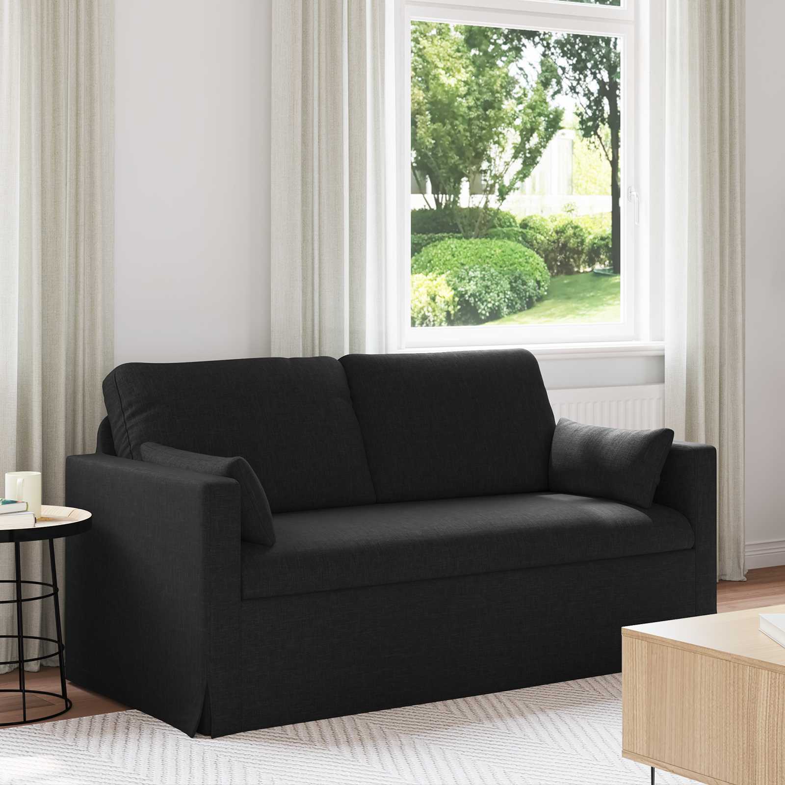 vidaXL Sofa Schwarz 158 x 78 x 80 cm Stoff