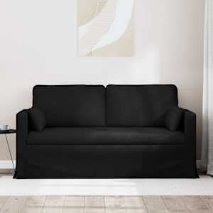 Pohovka Černá 158 x 78 x 80 cm textil - obrázek 3