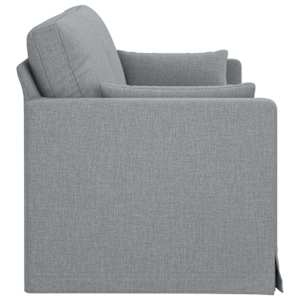 Pohovka Světle šedá 198 x 78 x 80 cm textil - obrázek 5