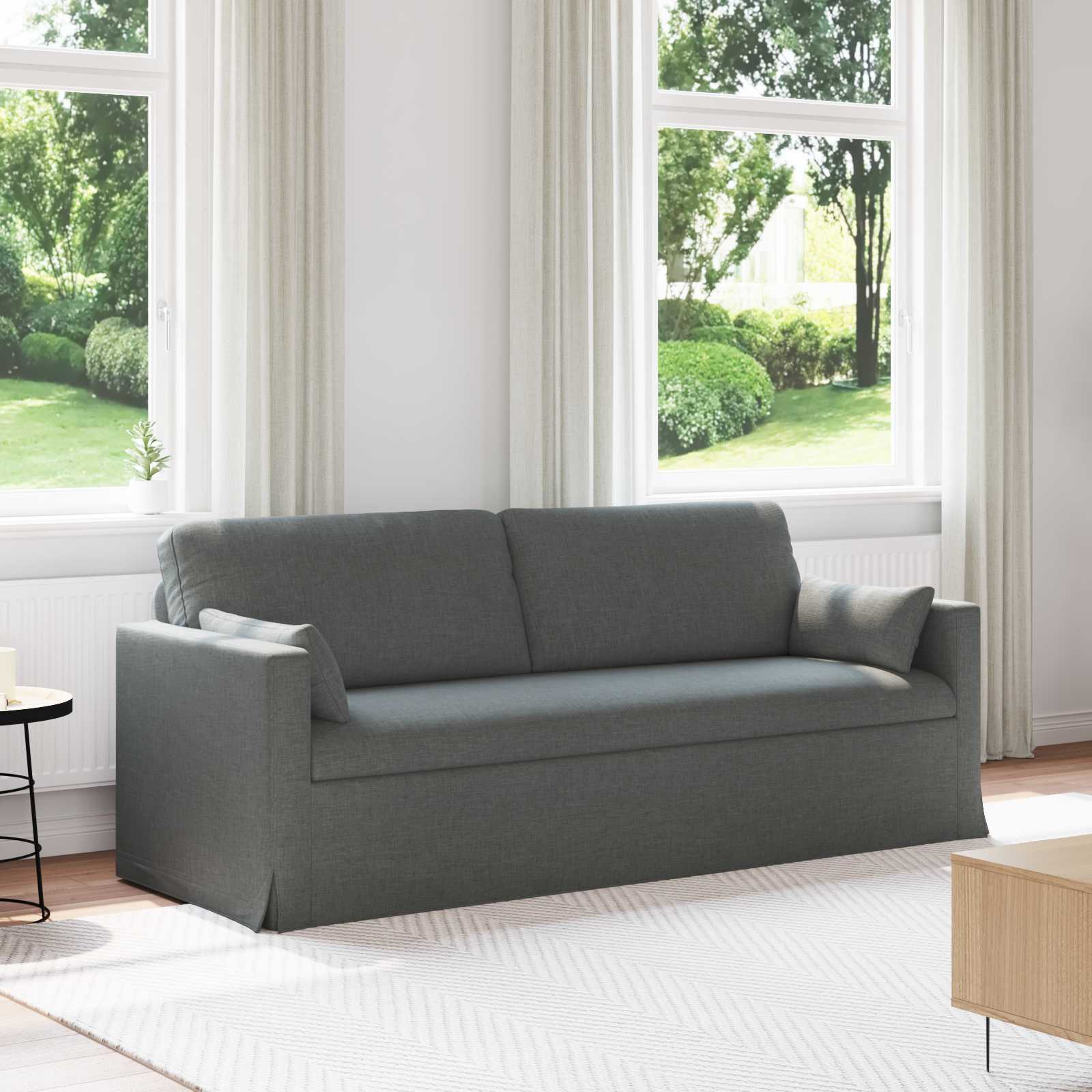 vidaXL Sofa Dunkelgrau 198 x 78 x 80 cm Stoff