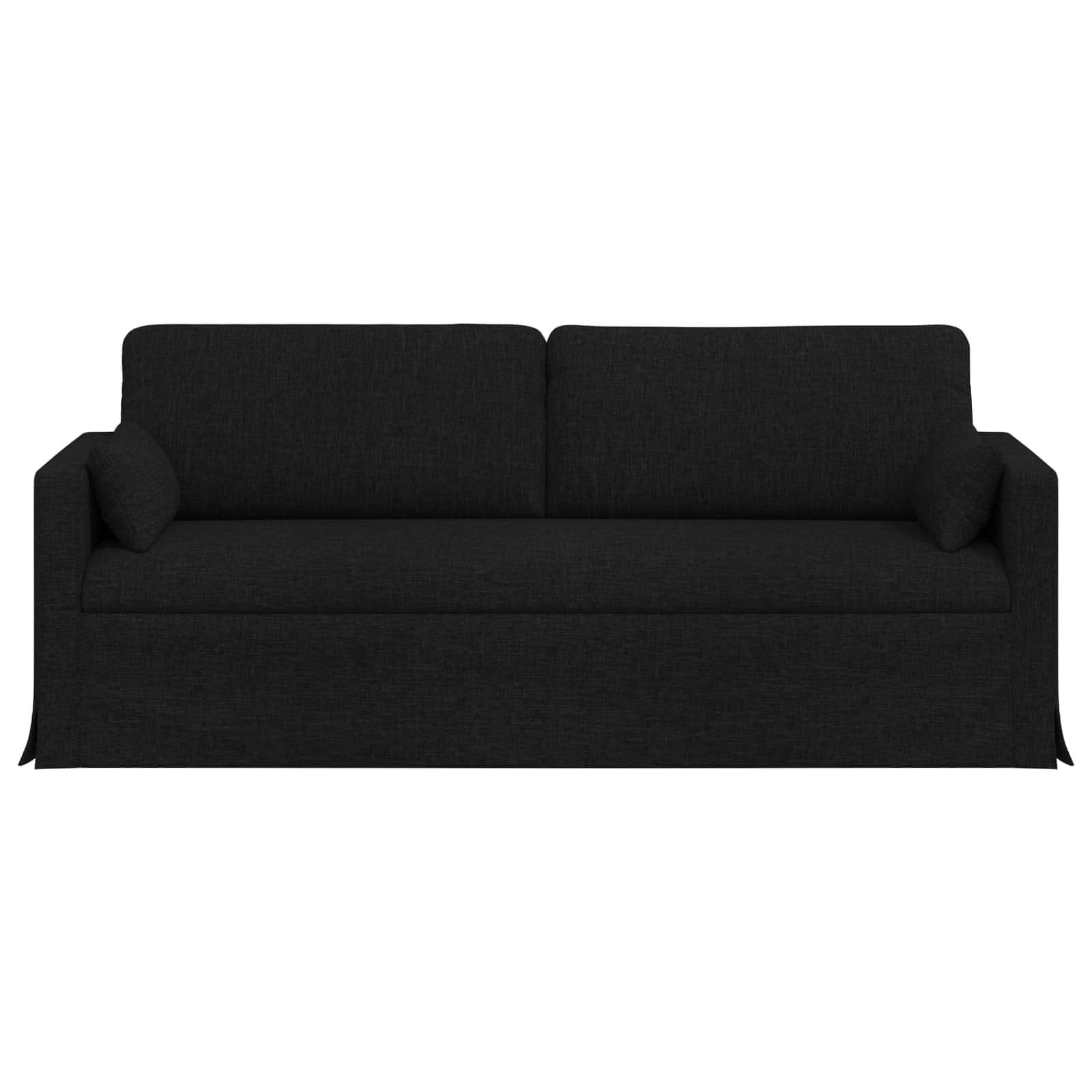 Kavč Črna Splošne dimenzije: 198 x 78 x 80 cm (Š x G x V) Žamet - slika 4