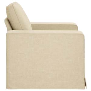 Pohovka Krémová 103 x 80 x 82 cm textil - obrázek 5