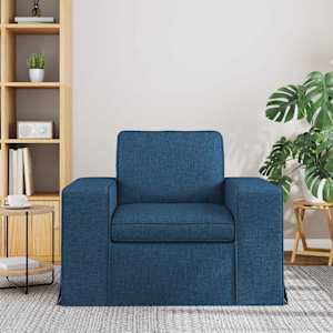 Pohovka Modrá 103 x 80 x 82 cm textil - obrázek 3