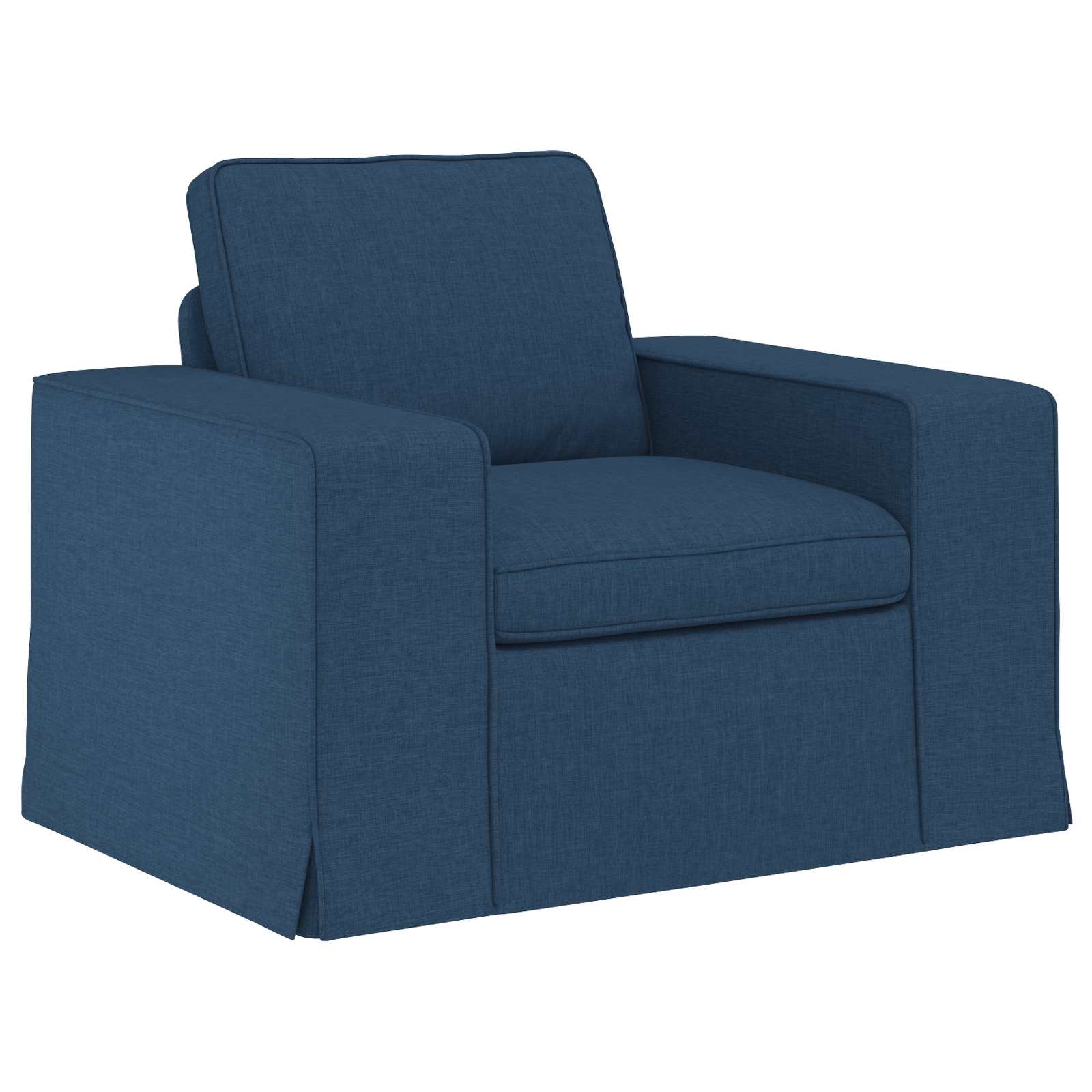 Thumbnail - vidaXL Sofa 60cm Blau Metall