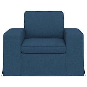 Pohovka Modrá 103 x 80 x 82 cm textil - obrázek 4