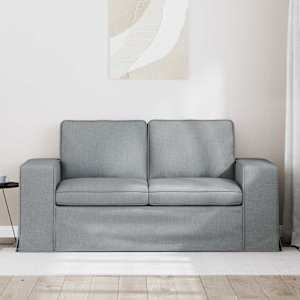 Pohovka Světle šedá 162 x 80 x 82 cm textil - obrázek 3
