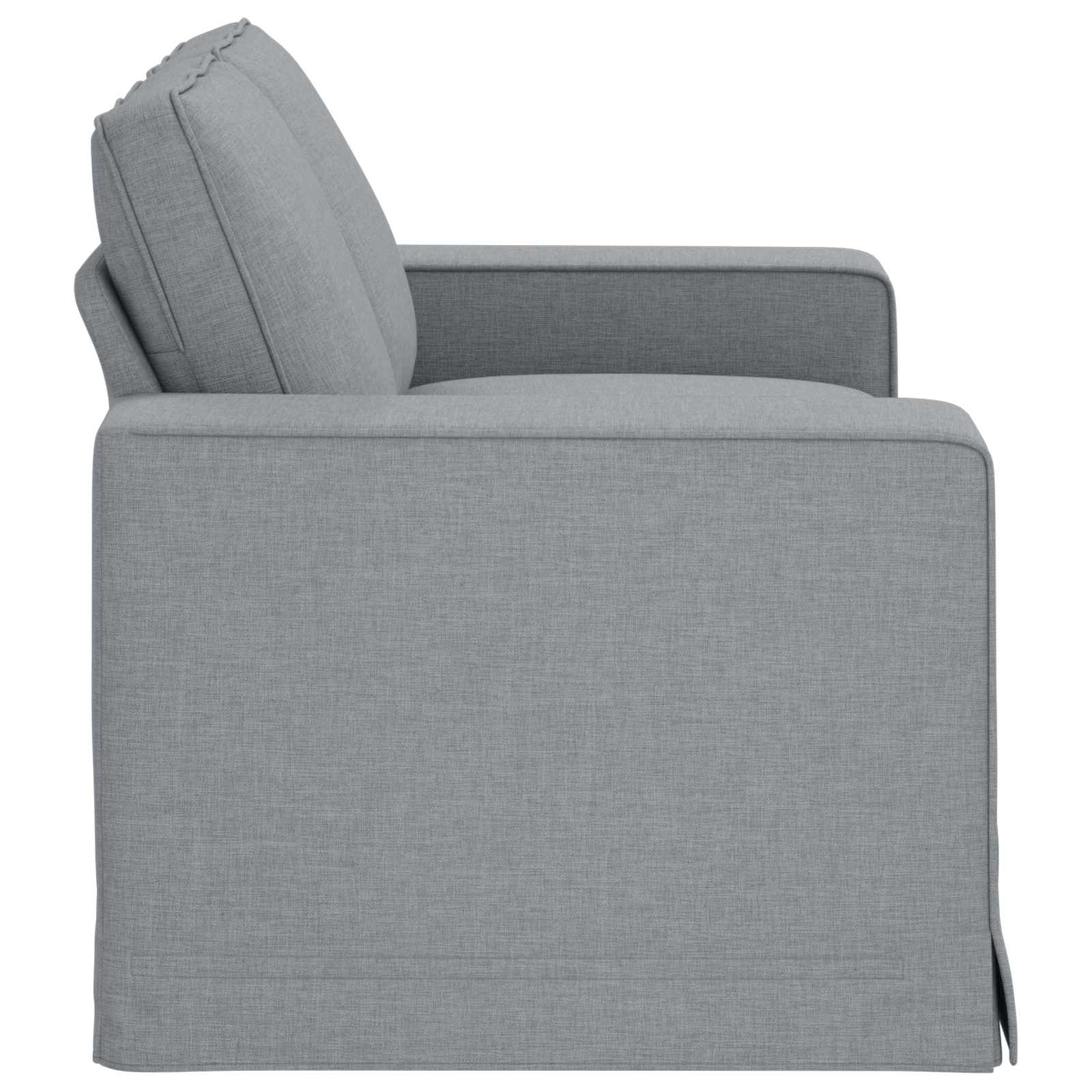 Dīvāns 120cm Gaiši pelēks Metāls