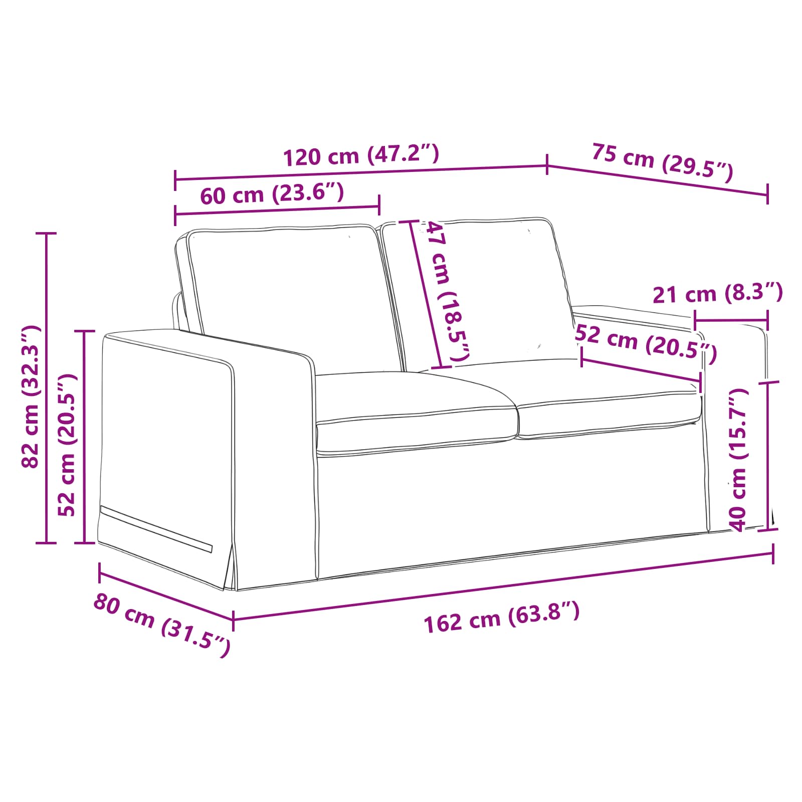 Kavč Taupe Splošne dimenzije: 162 x 80 x 82 cm (Š x G x V) - slika 9
