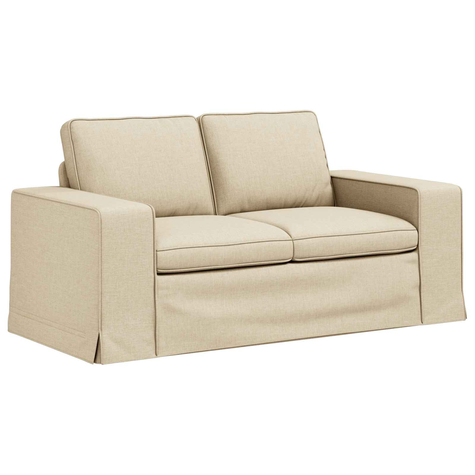 Thumbnail - vidaXL Sofa 120cm Creme Metall