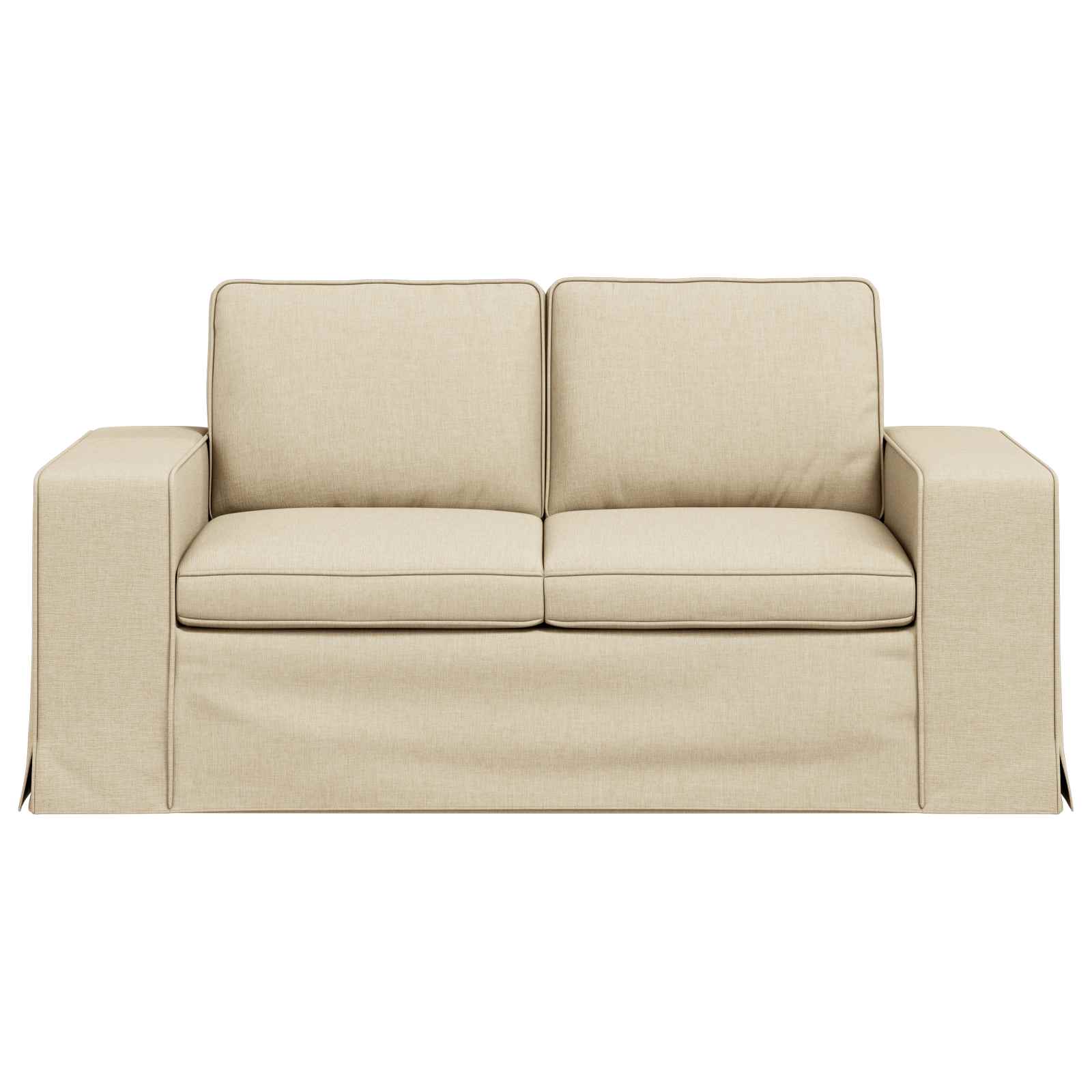 Dīvāns 120cm Krēmkrāsa Metāls