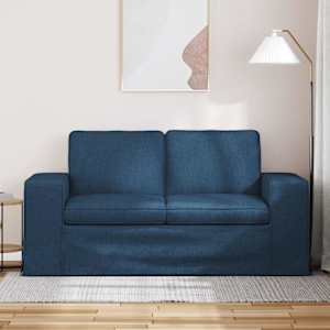 Pohovka Modrá 162 x 80 x 82 cm textil - obrázek 3
