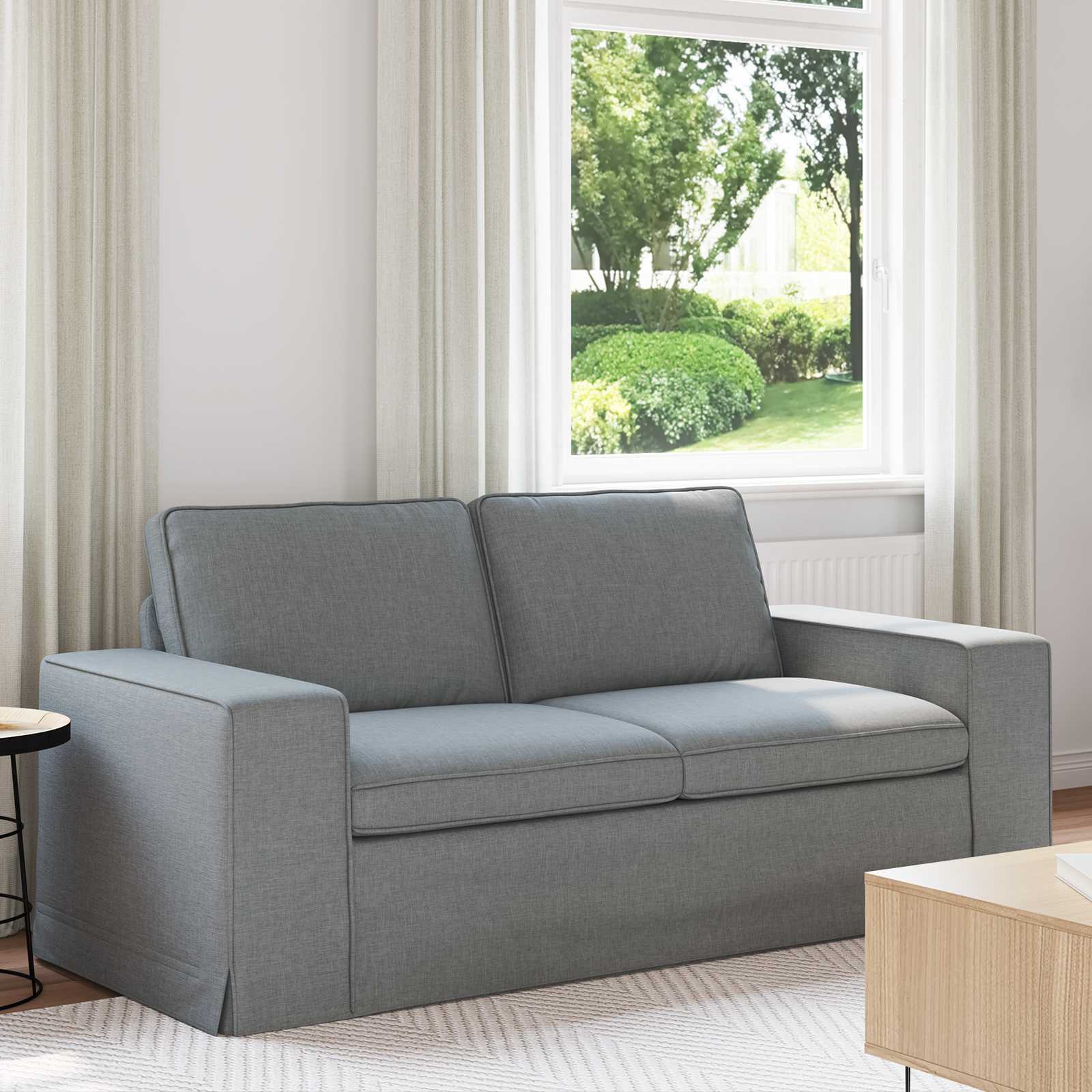 vidaXL Sofa Hellgrau 182 x 80 x 82 cm Stoff