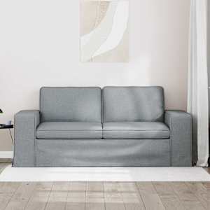 Pohovka Světle šedá 182 x 80 x 82 cm textil - obrázek 3