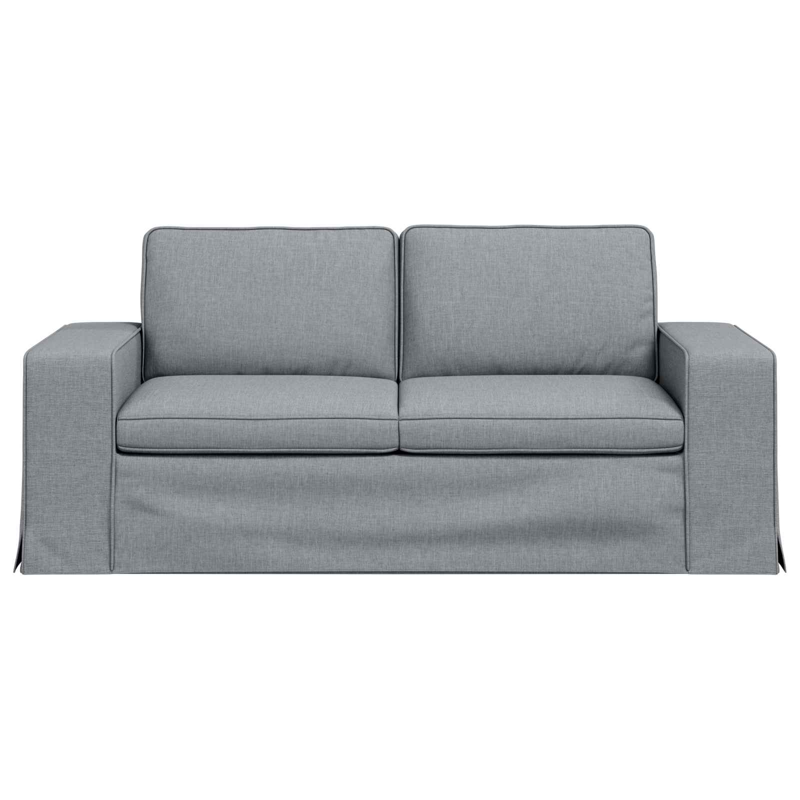 Dīvāns 140cm Gaiši pelēks Metāls