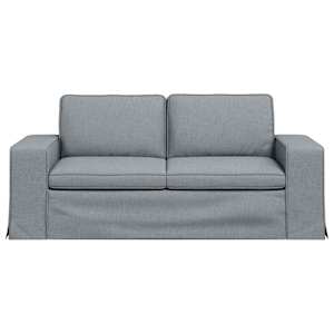 Pohovka Světle šedá 182 x 80 x 82 cm textil - obrázek 4