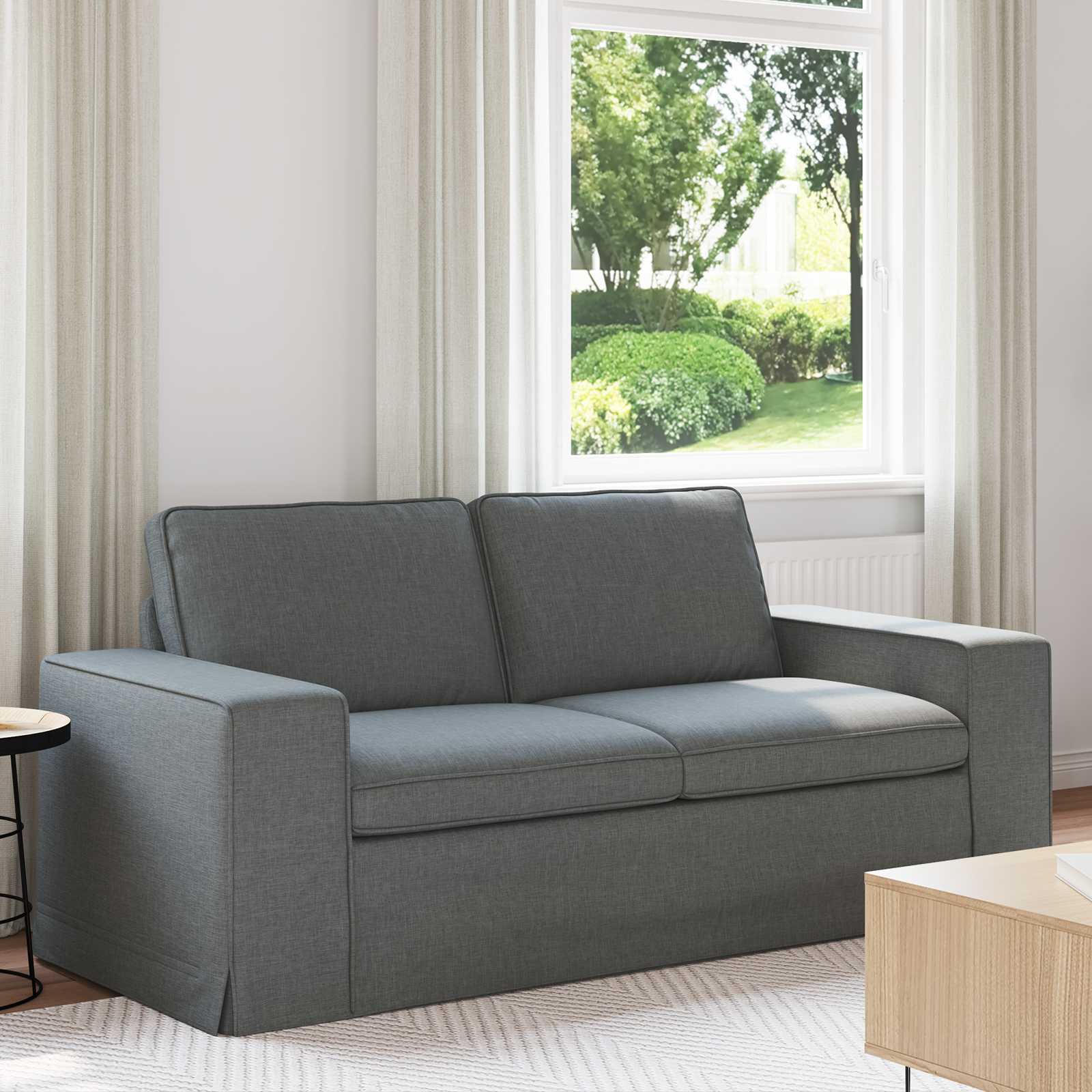 vidaXL Sofa Dunkelgrau 182 x 80 x 82 cm Stoff