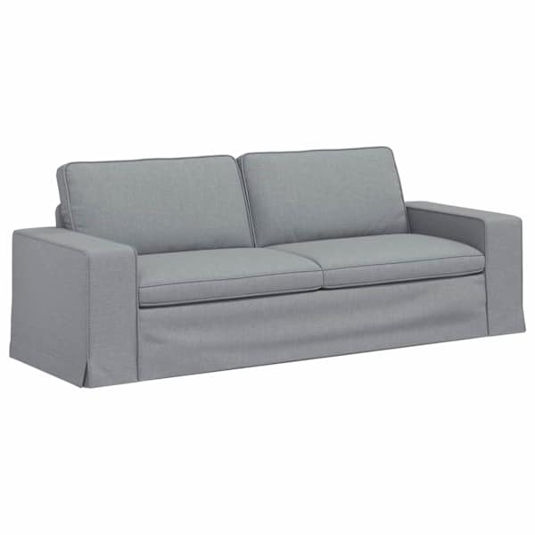 vidaXL Diivan Helehall 222 x 80 x 82 cm kangas