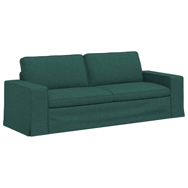 vidaXL Diivan Tume rohelise 222 x 80 x 82 cm kangas