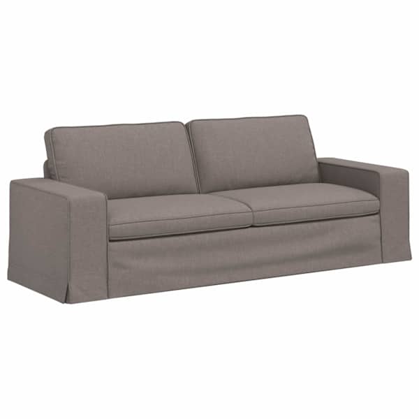 vidaXL Diivan Pruunikashall 222 x 80 x 82 cm kangas