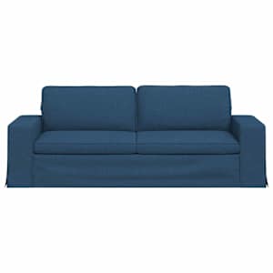 Pohovka Modrá 222 x 80 x 82 cm textil - obrázek 4