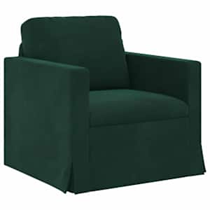 vidaXL Diivan Tume rohelise 78 x 78 x 80 cm Samet