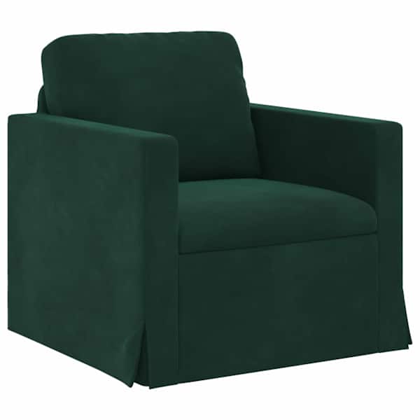 vidaXL Diivan Tume rohelise 78 x 78 x 80 cm Samet