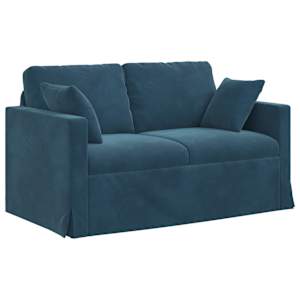 vidaXL Diivan Sinine 138 x 78 x 80 cm Samet