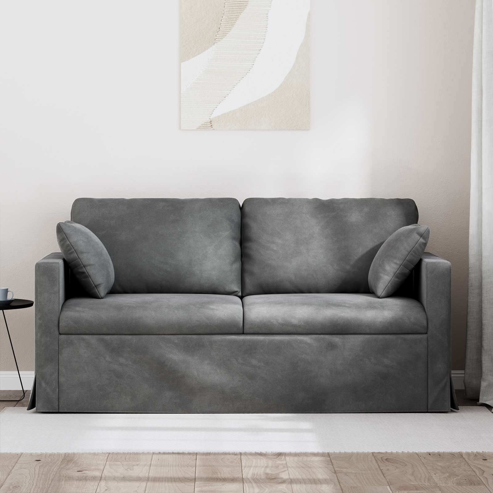 Thumbnail - vidaXL Sofa Dunkelgrau 158 x 78 x 80 cm Samt