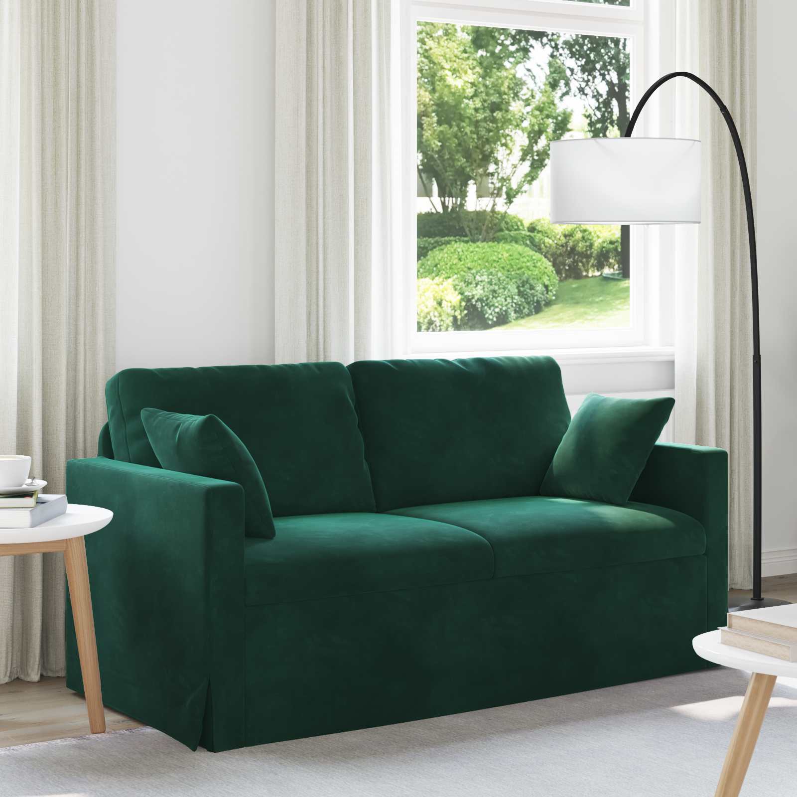 vidaXL Sofa Dunkelgrün 158 x 78 x 80 cm Samt