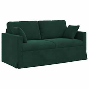 vidaXL Diivan Tume rohelise 158 x 78 x 80 cm Samet