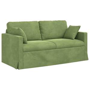 vidaXL Diivan Hele roheline 158 x 78 x 80 cm Samet