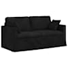 vidaXL Diivan Must 158 x 78 x 80 cm Samet